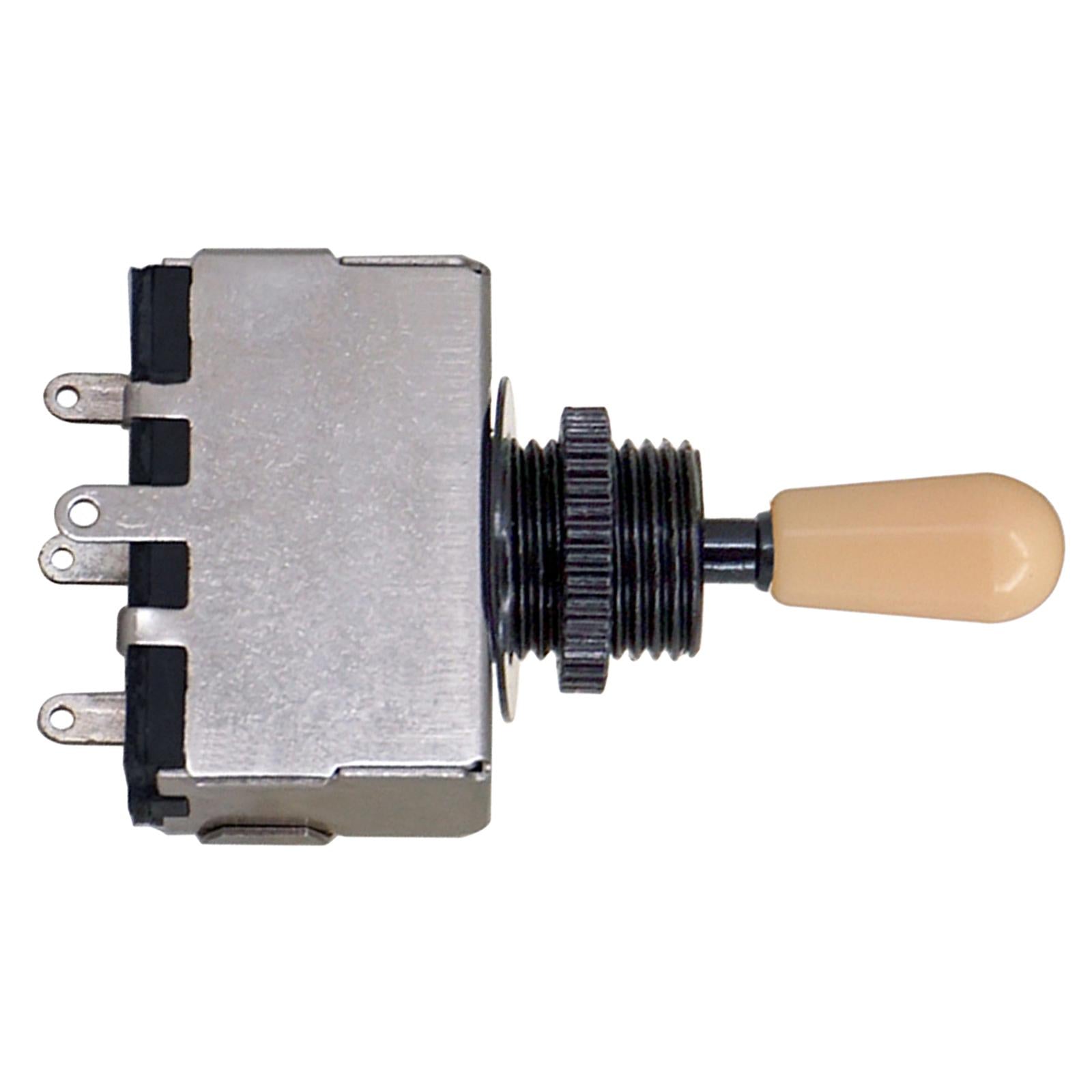 3 Way Pickup Selector Tone Switch Copper Knob Electric Guitar Parts  Yellow