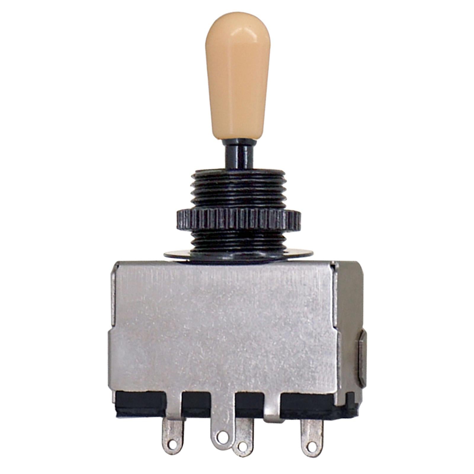 3 Way Pickup Selector Tone Switch Copper Knob Electric Guitar Parts  Yellow