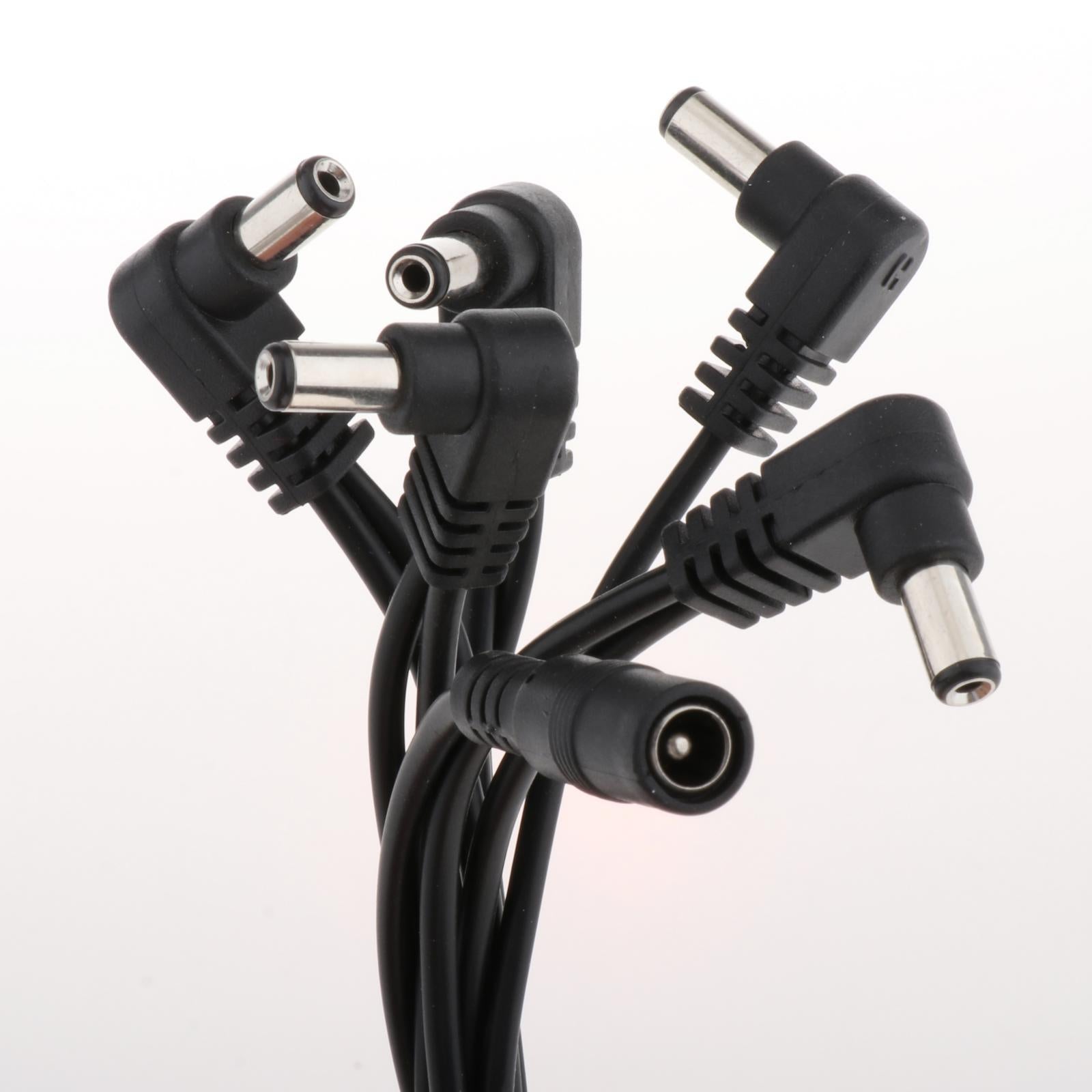 Guitar Effector Power Supply Adapter US Plug With 1 to 5 Way Splitter Cable