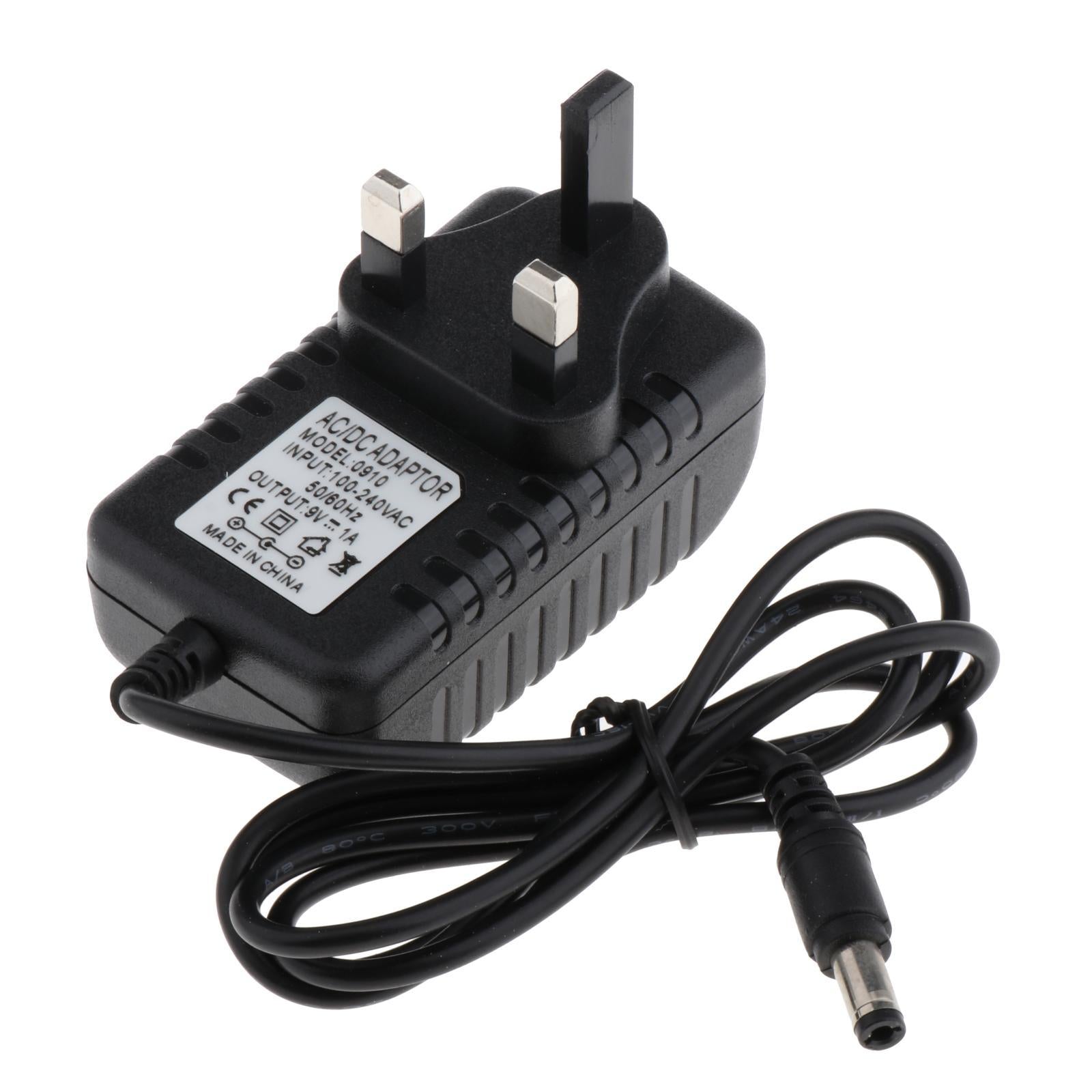 9V AC/DC Guitar Effect Power Adapter Charger w/ 1 to 5 Way Cable Cords