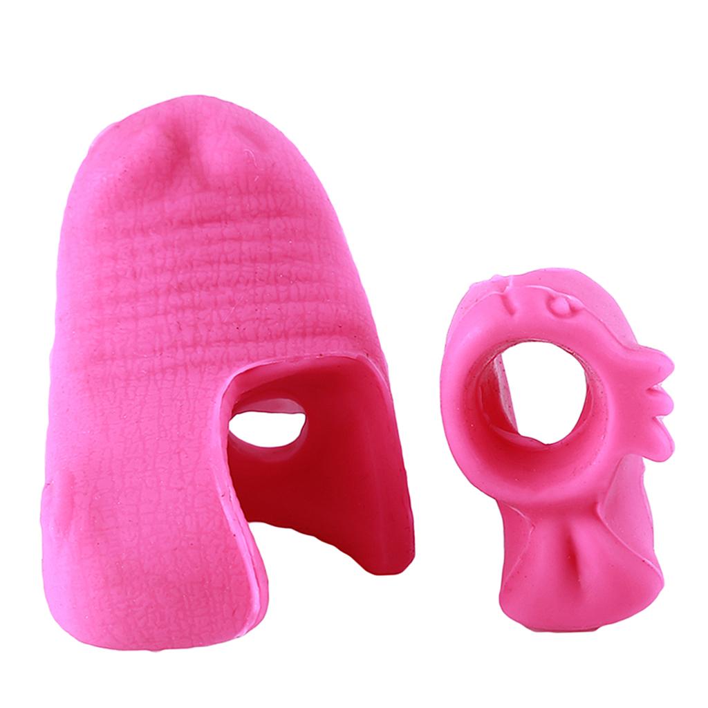 Violin Bow Grip Correcting Hold for 2/4 3/4 Violin Viola Training Rose Red