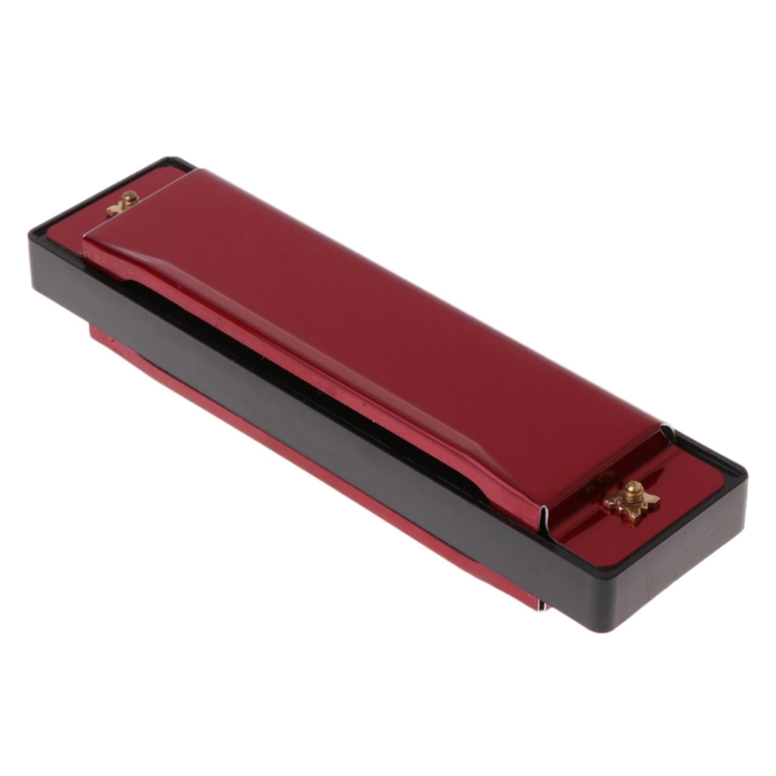 Blues Harmonica Diatonic Harp Mouth Organ 10 Hole Musical Instrument Red