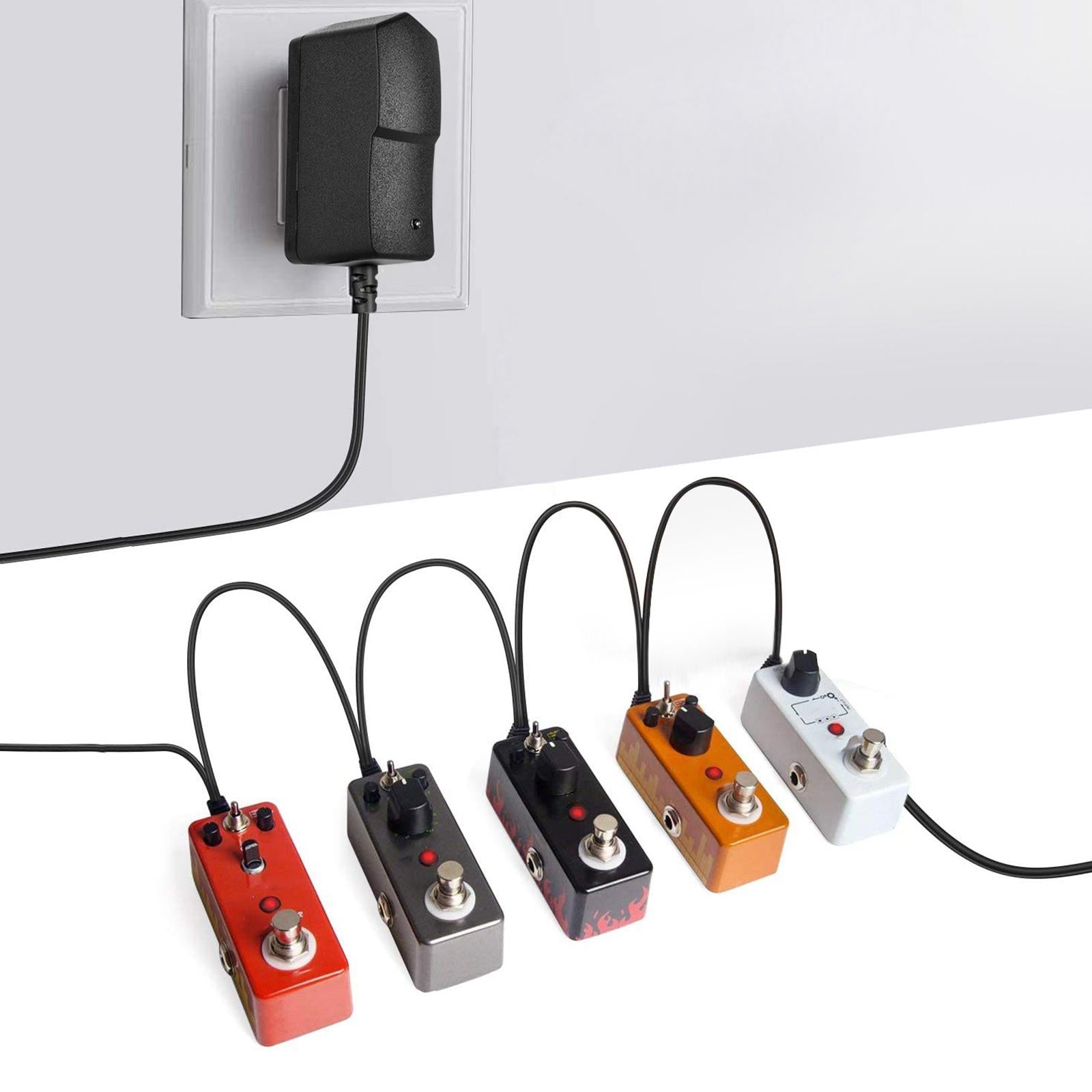 9V 850mA Guitar Effects Pedal Adapter Power Supply Cord Accessories