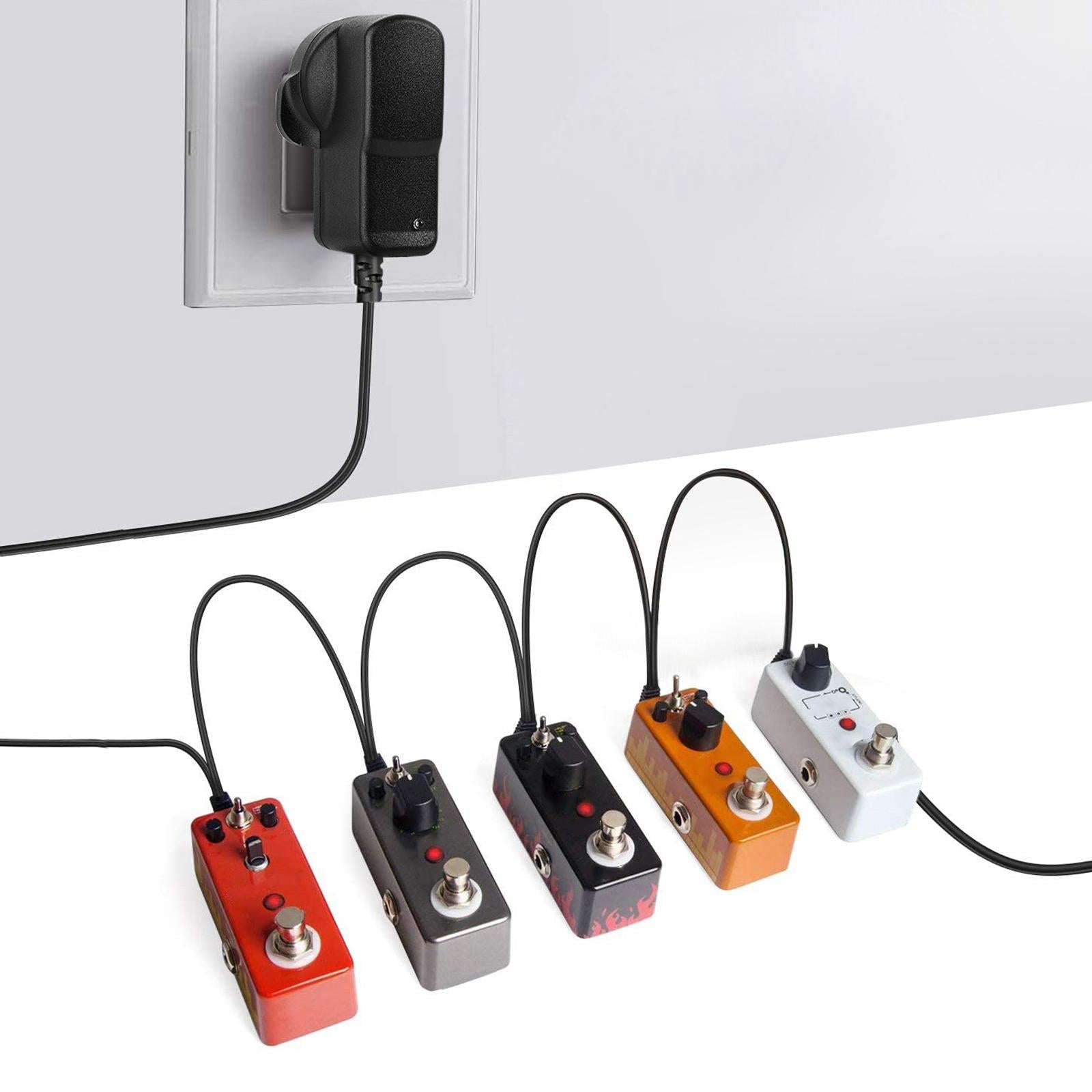 Power Adapter Cable for Guitar Pedal Keyboard Power Supplies 5 Way Cord