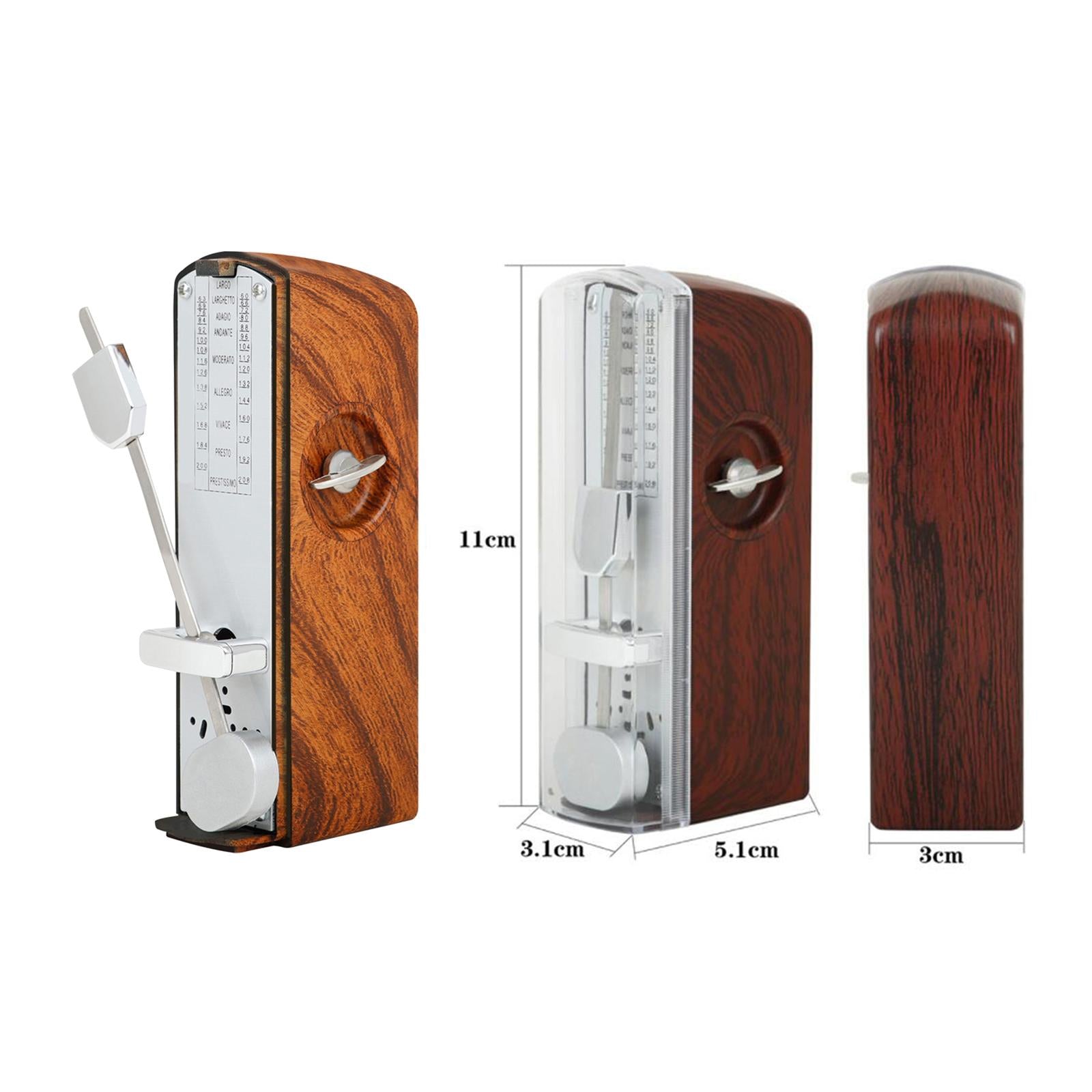 Mini Metronome Professional Metronome for Violin Ukulele Beginners Brown