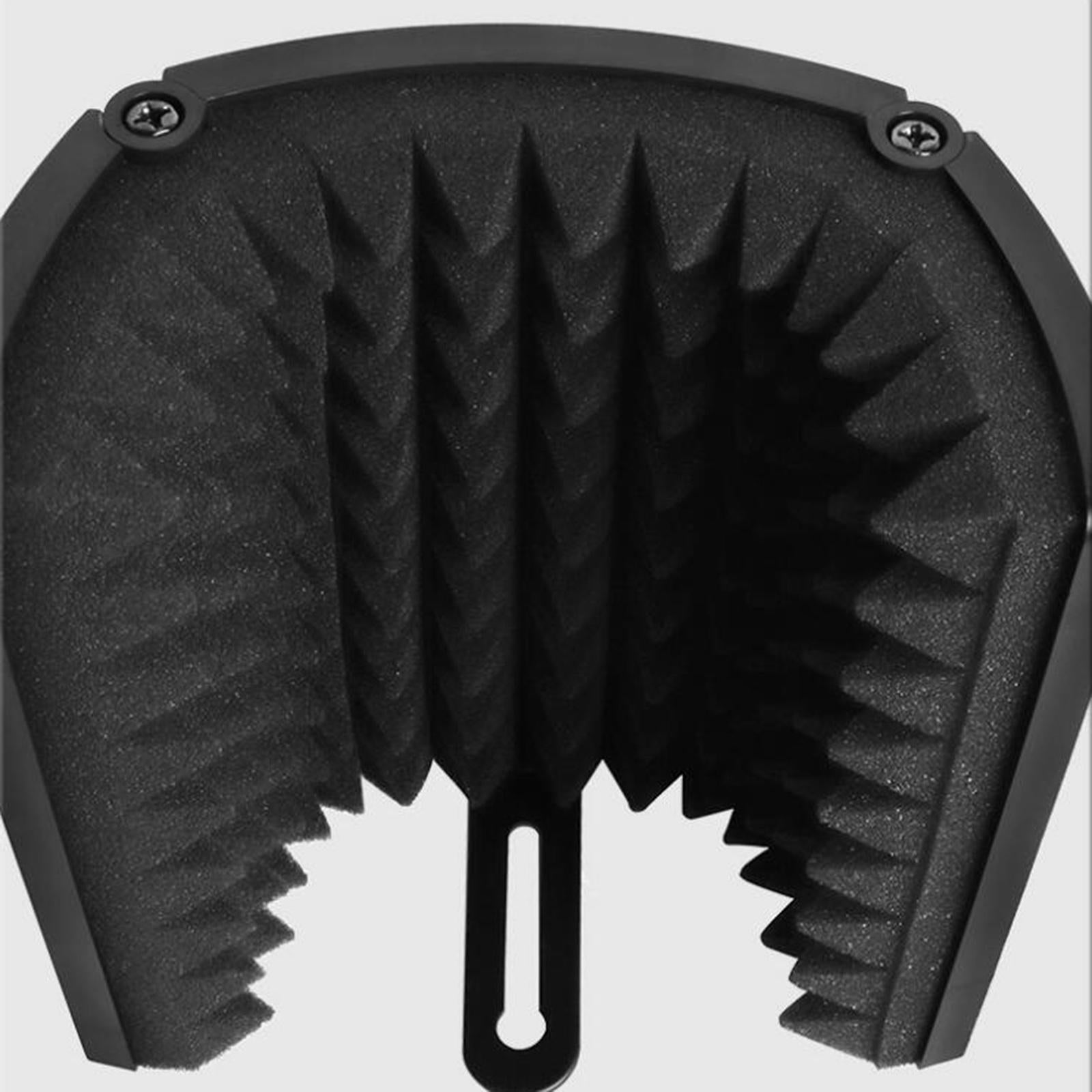 Studio Microphone Isolation Shield with Stand Filter Vocal for Condenser Mic