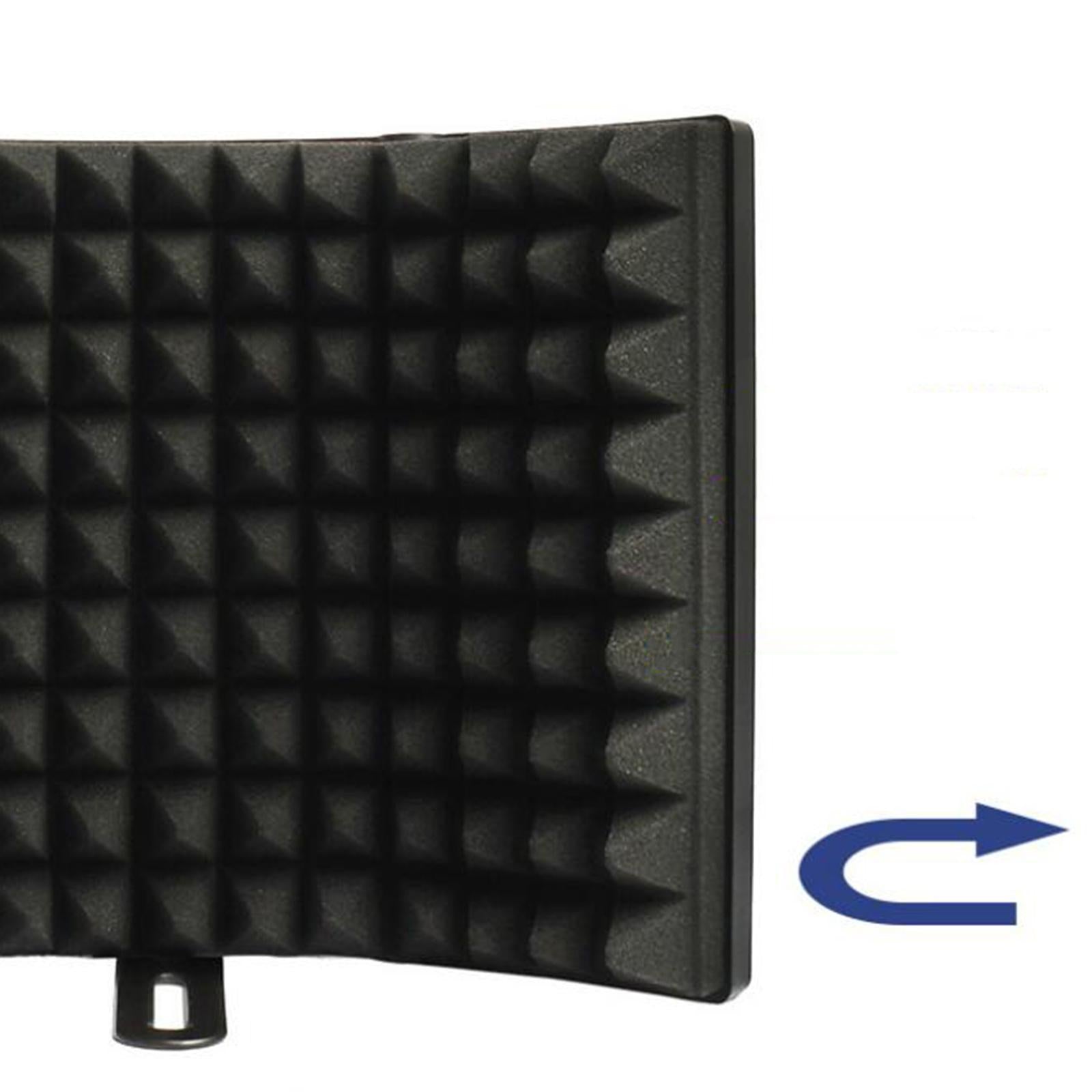 Studio Microphone Isolation Shield with Stand Filter Vocal for Condenser Mic
