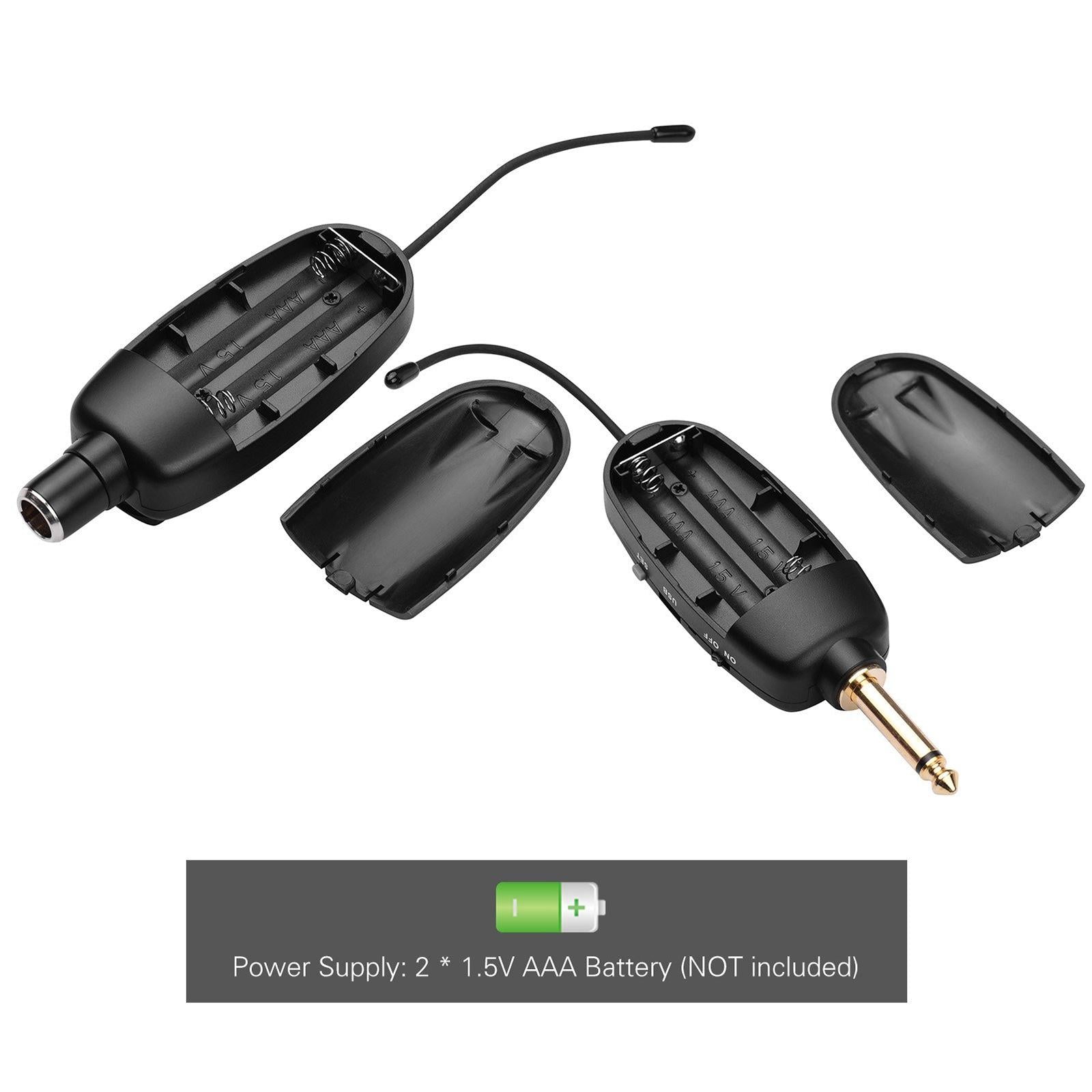 UHF Wire-less Saxophone Microphone Brass Mic System Receiver & Transmitter