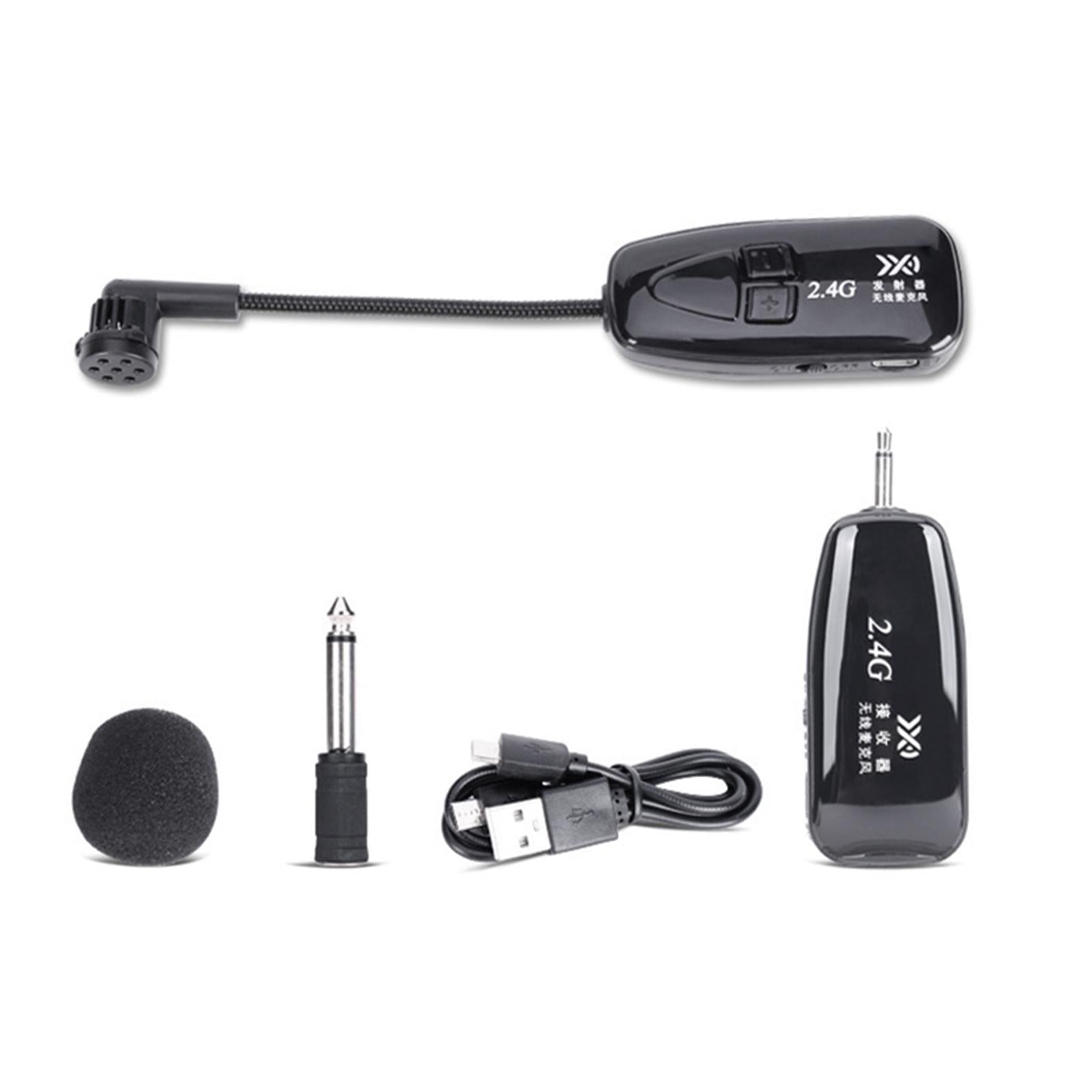 Tie Clip Mic Lapel Lavalier 2.4G Microphone for iPhone iPad iPod Smartphone