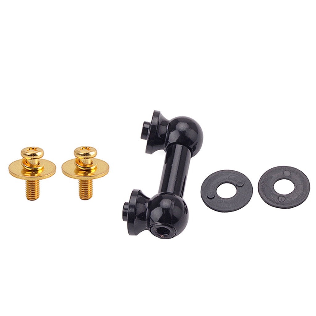 Two Side Snare Drum Lugs with Mounting Screws for Snare Drum Parts Black
