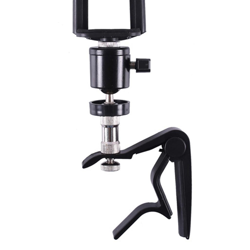 2 in 1 Guitar Phone Mount Phone Holder for Musicians Men Live Broadcast