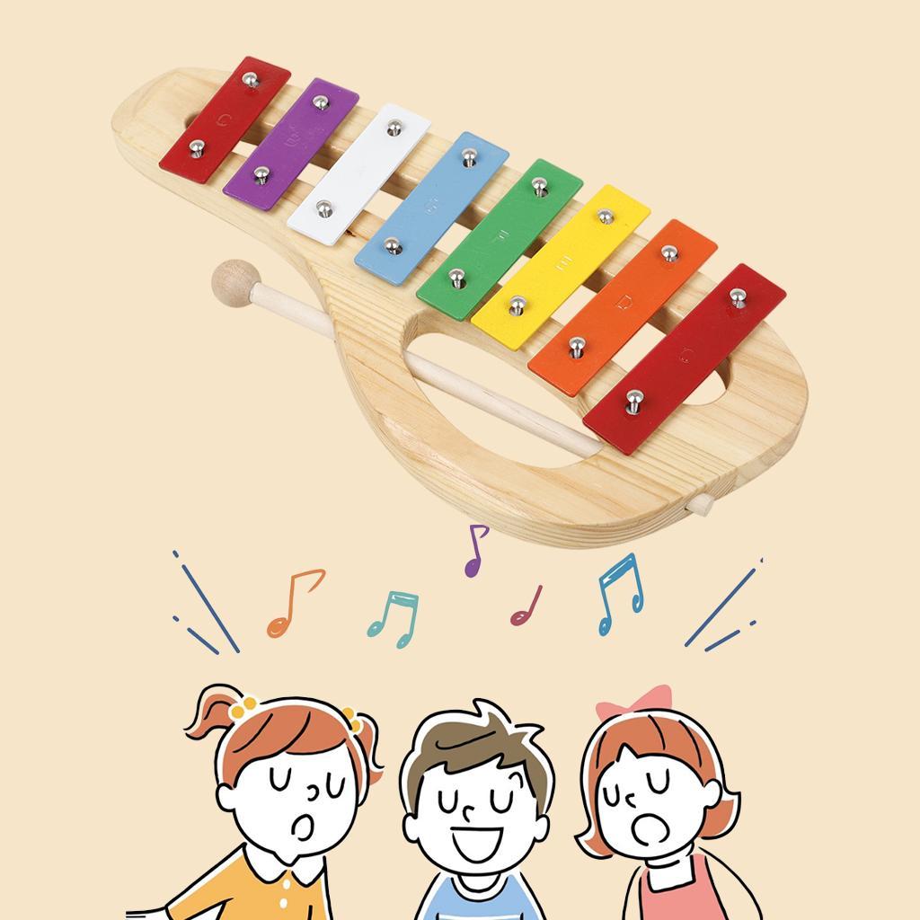 Multi-Colored Kids Xylophone Toy 8 Tones Training Musical for Child Kids