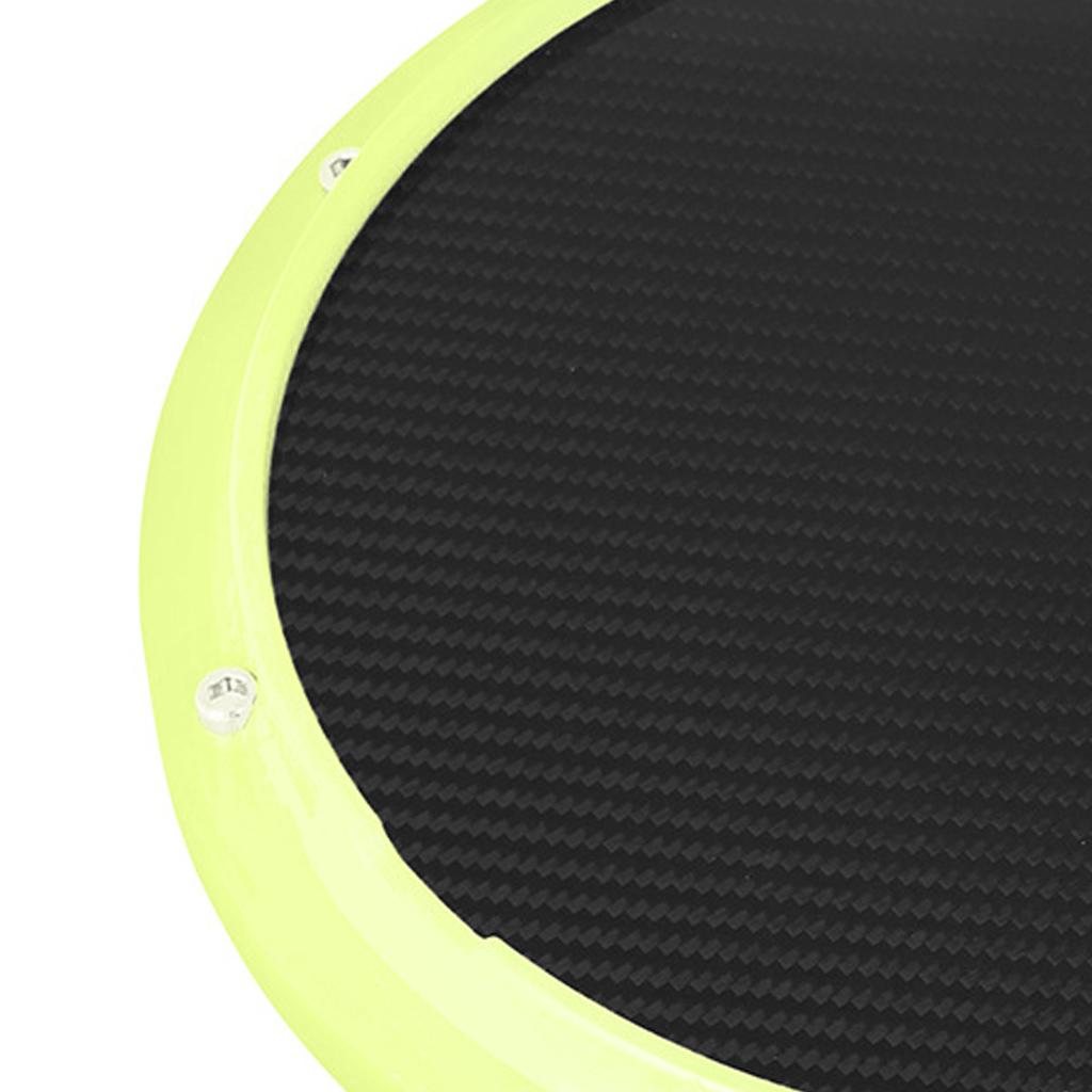 Drum Practice Pad, 12 inch Mute Instruments Accessory for Music Enthusiast yellow