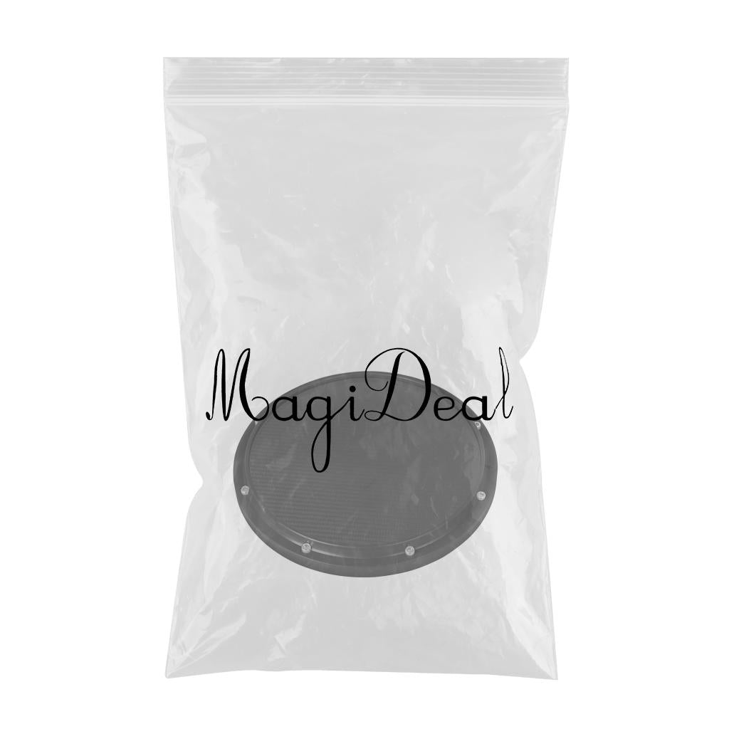 Drum Practice Pad, 12 inch Mute Instruments Accessory for Music Enthusiast black