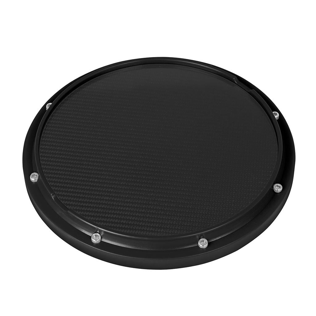 Drum Practice Pad, 12 inch Mute Instruments Accessory for Music Enthusiast black