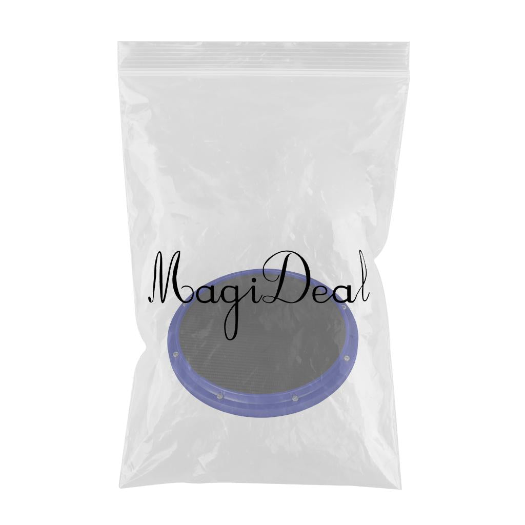 Drum Practice Pad, 12 inch Mute Instruments Accessory for Music Enthusiast blue