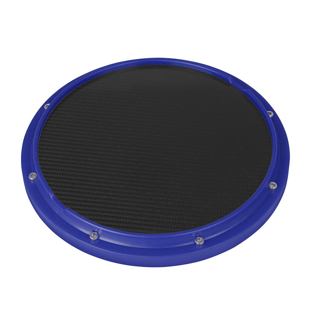 Drum Practice Pad, 12 inch Mute Instruments Accessory for Music Enthusiast blue
