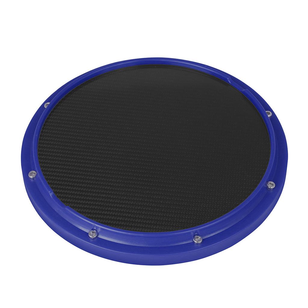 Drum Practice Pad, 12 inch Mute Instruments Accessory for Music Enthusiast blue