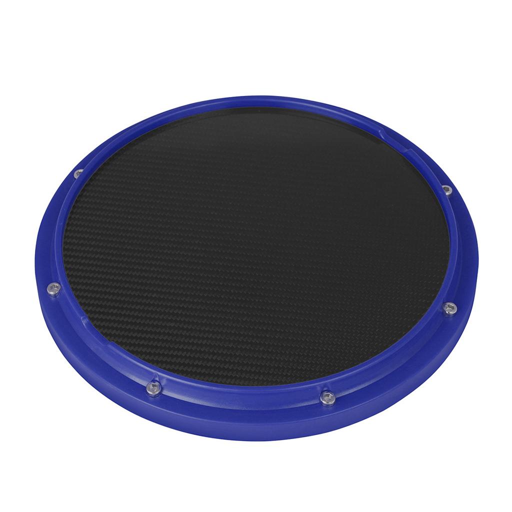Drum Practice Pad, 12 inch Mute Instruments Accessory for Music Enthusiast blue
