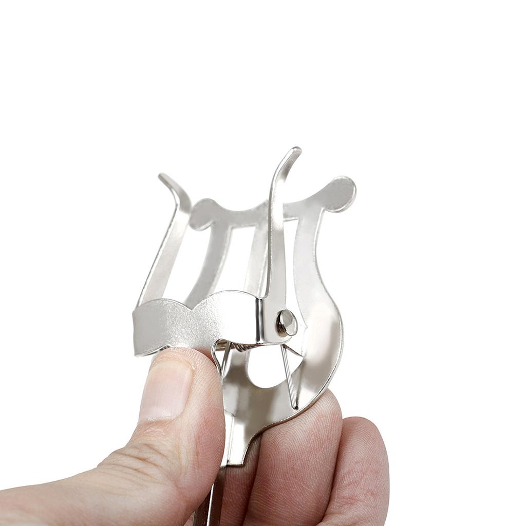 Clarinet Lyre Sheet Music Clamp Stand Instrument Holder for Marching Band