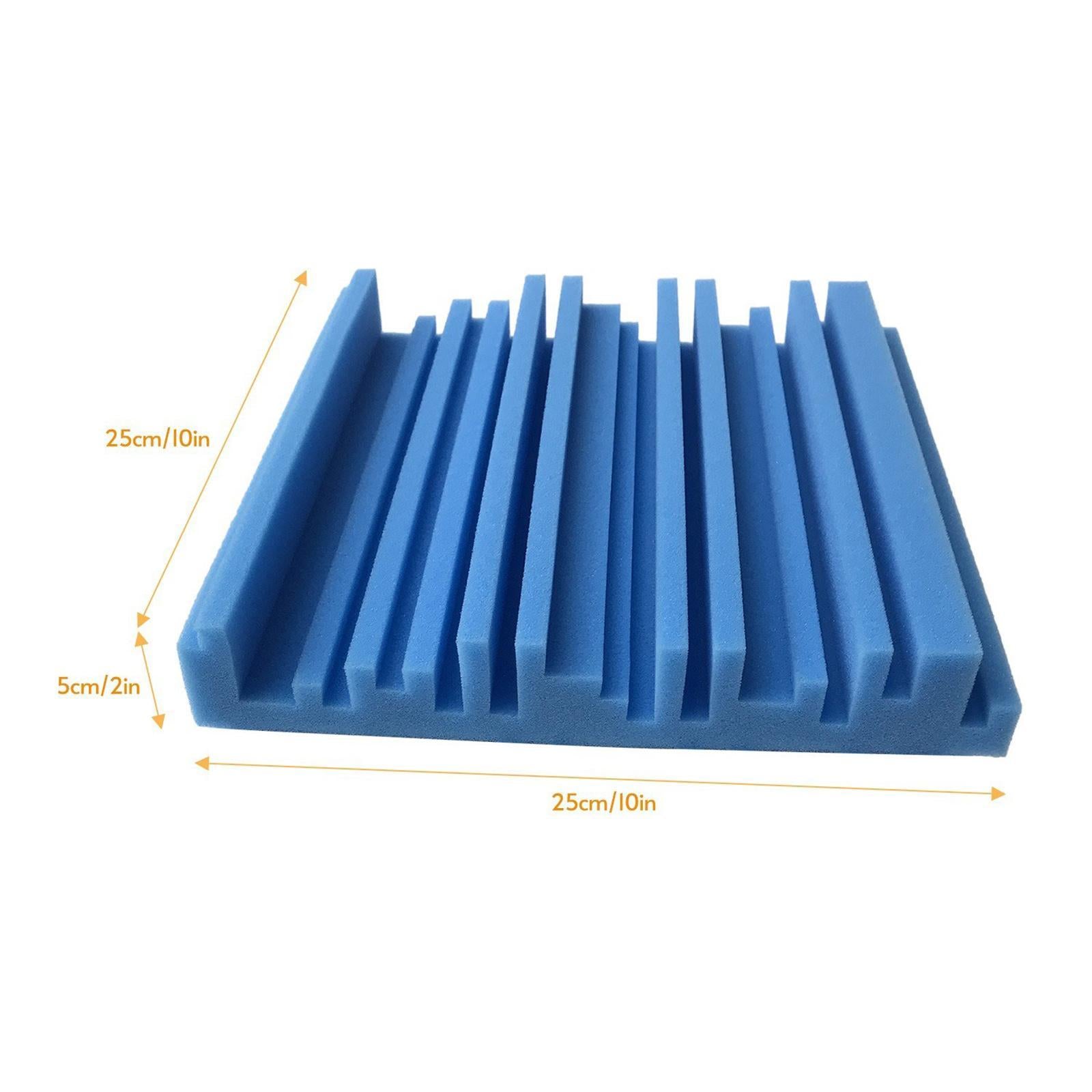6pcs 30X30X5CM Soundproofing Acoustic Foam  Noise Sound-Absorbing Deep Blue