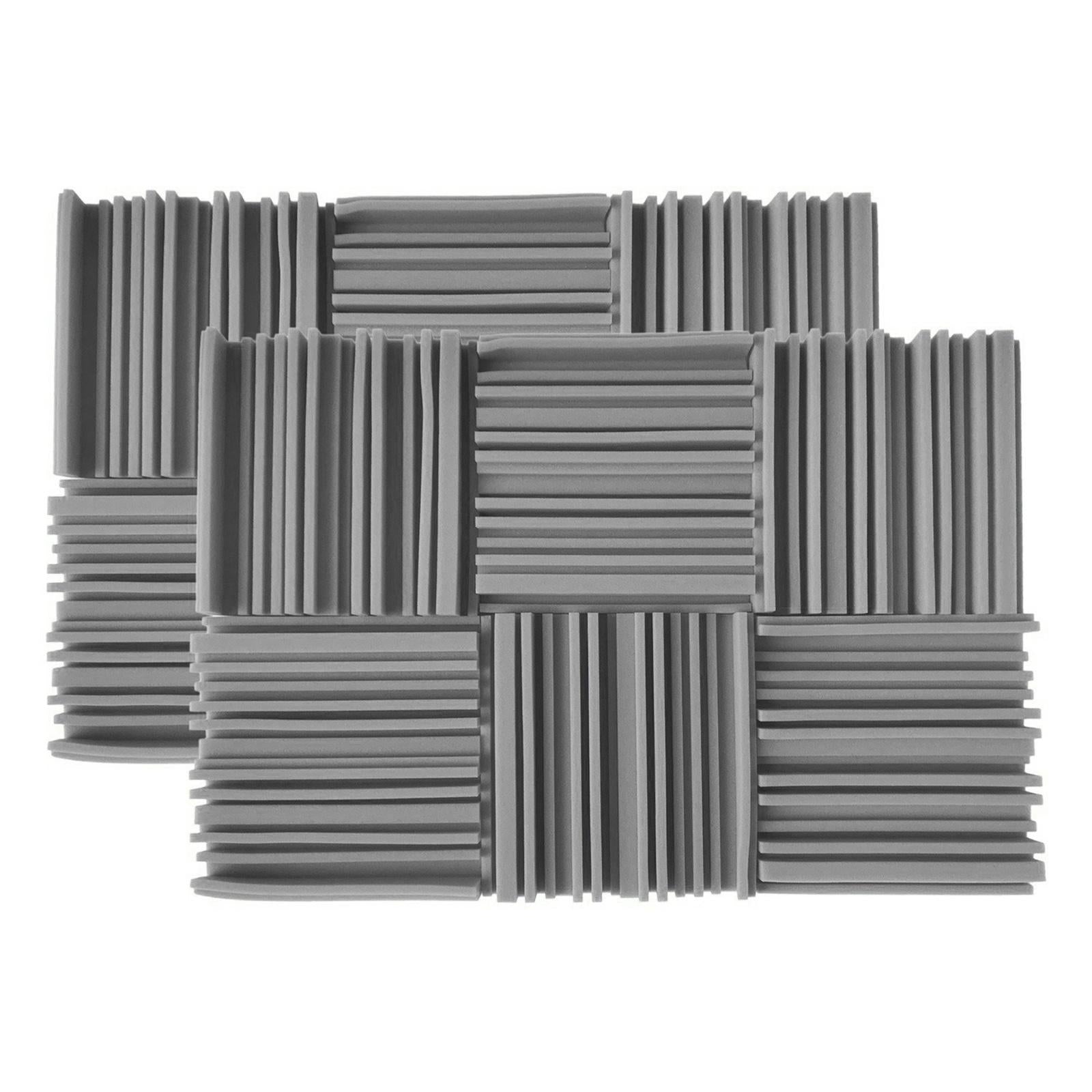 6pcs 30X30X5CM Soundproofing Acoustic Foam  Noise Sound-Absorbing Grey