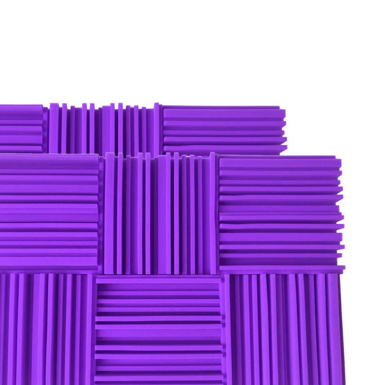 6pcs 30X30X5CM Soundproofing Acoustic Foam  Noise Sound-Absorbing Purple