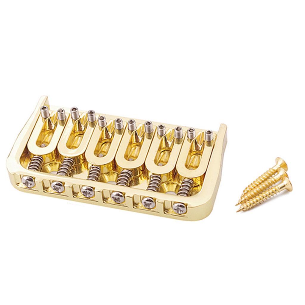 6 String Saddle Bridge Guitar Parts Accessories