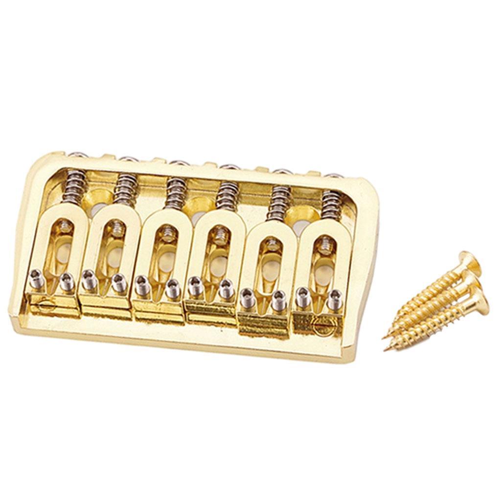 6 String Saddle Bridge Guitar Parts Accessories