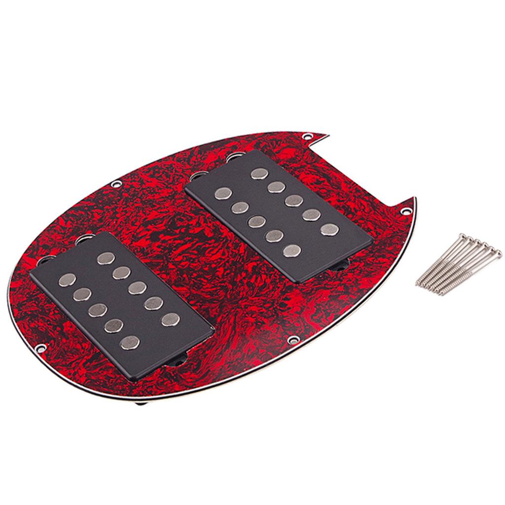 Electric Guitar Humbucker Pickups Accessories for 5 String Bass Guitar red