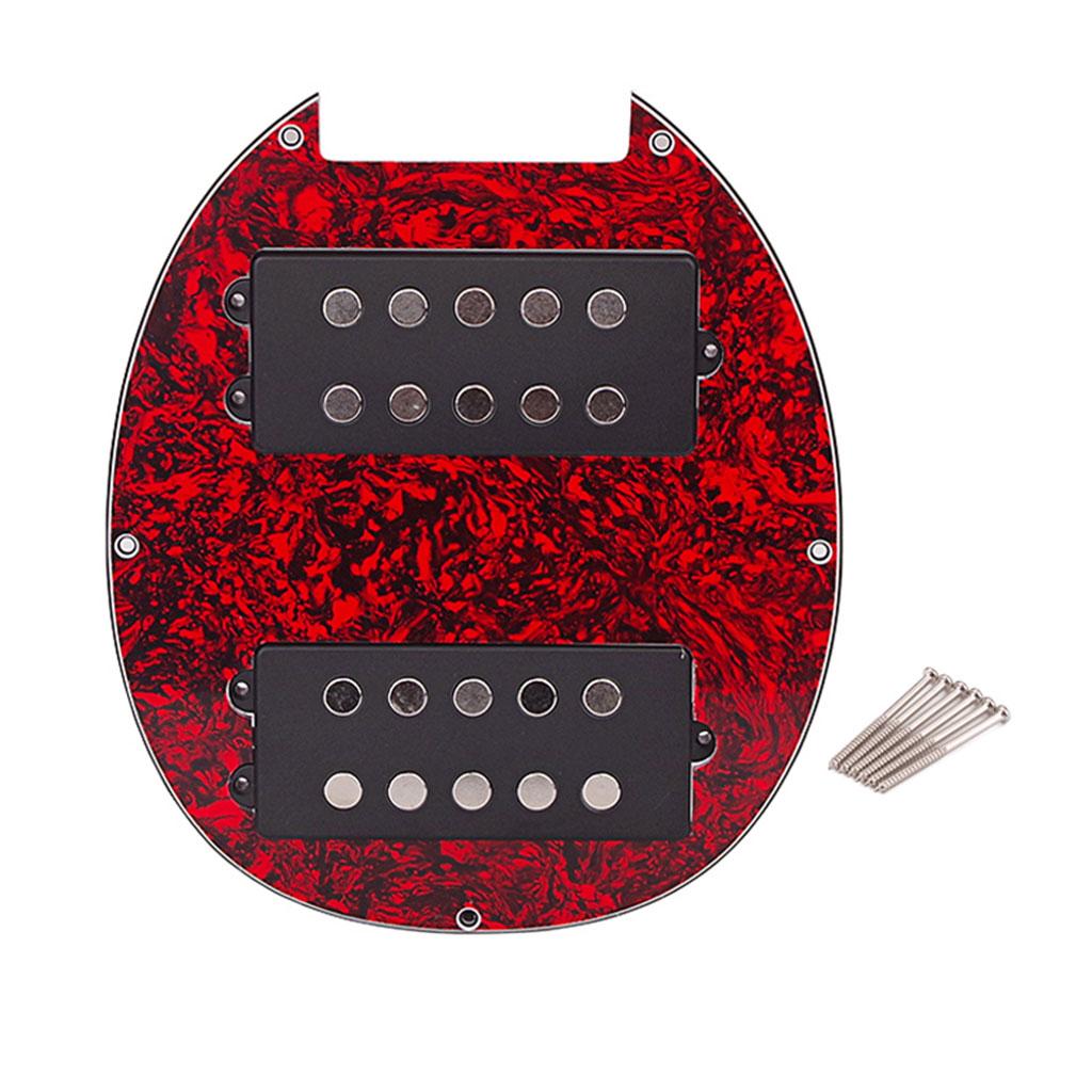 Electric Guitar Humbucker Pickups Accessories for 5 String Bass Guitar red