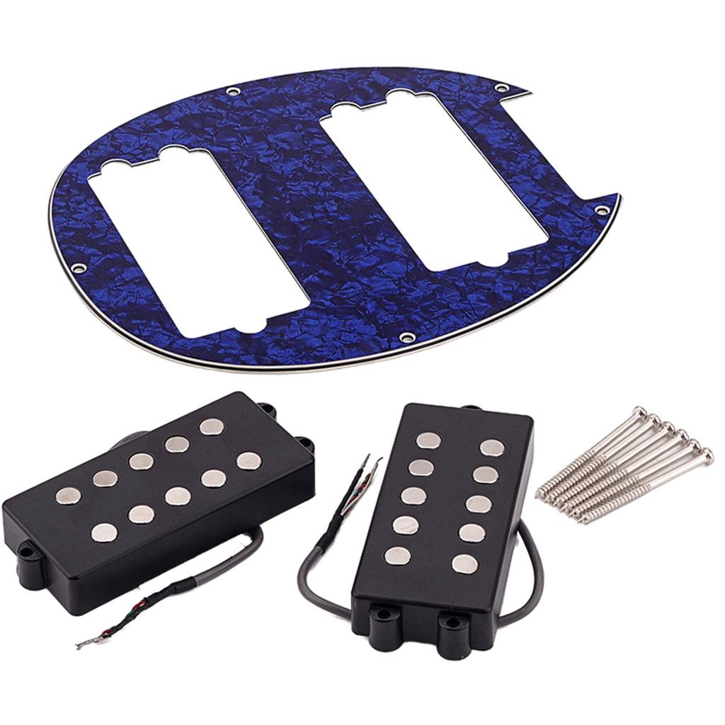 Electric Guitar Humbucker Pickups Accessories for 5 String Bass Guitar blue