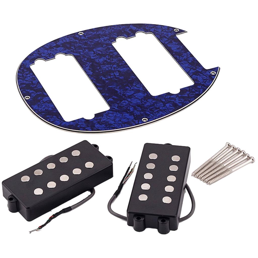 Electric Guitar Humbucker Pickups Accessories for 5 String Bass Guitar blue