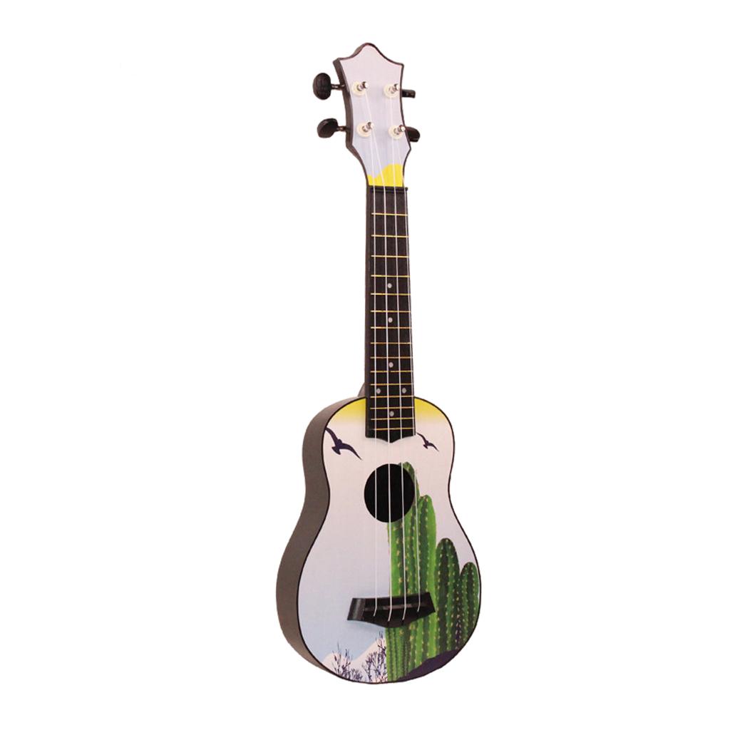 21inch 4Strings Ukulele Small Guitar for Kids Beginners Cactus