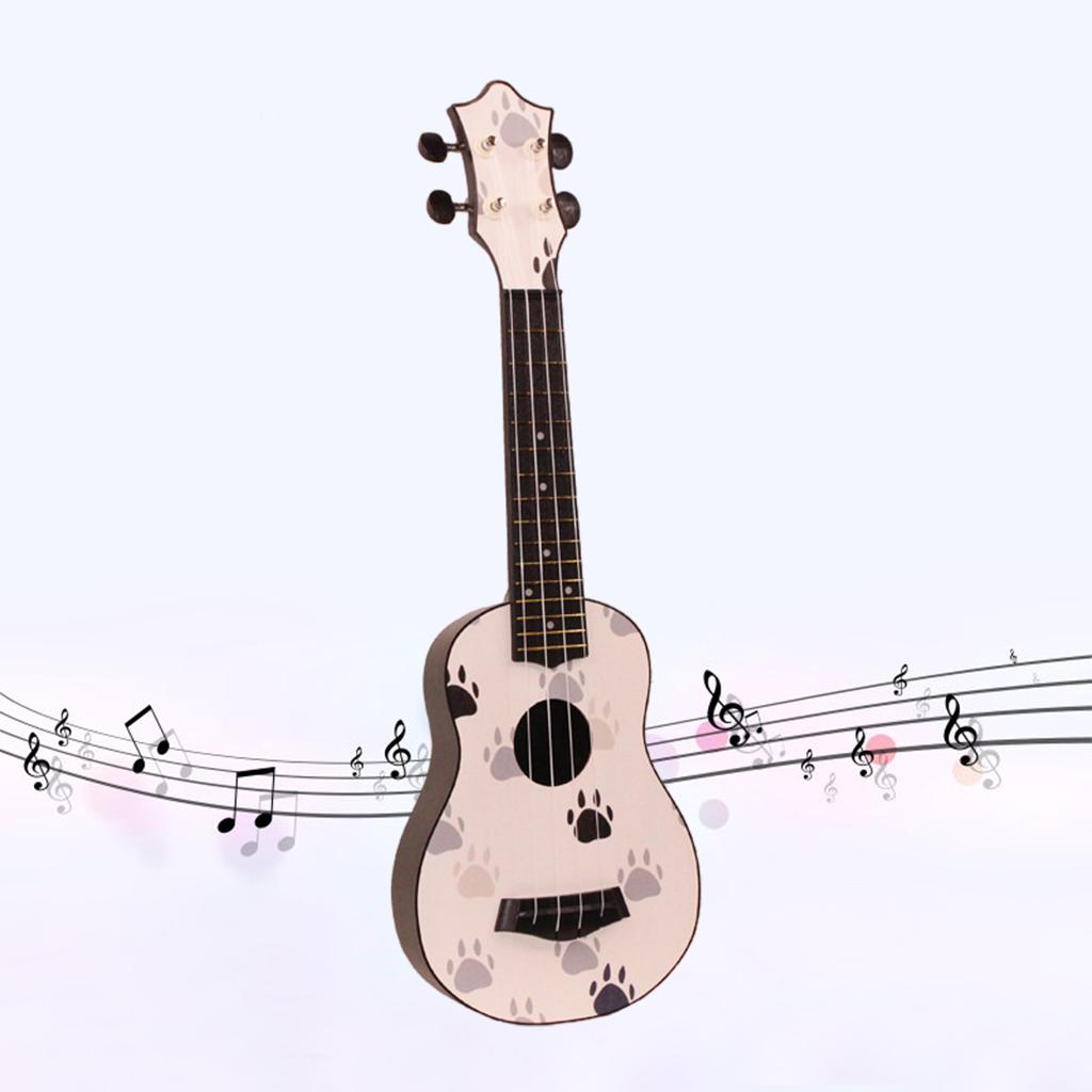 21inch 4Strings Ukulele Small Guitar for Kids Beginners Cat Paw