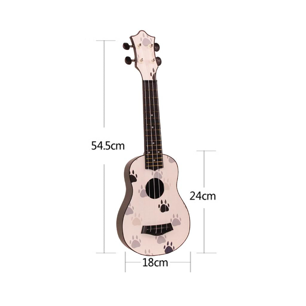 21inch 4Strings Ukulele Small Guitar for Kids Beginners Cat Paw