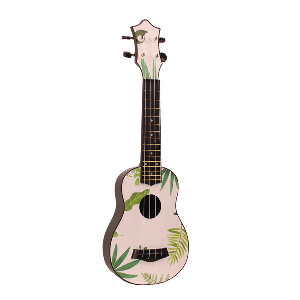 21inch 4Strings Ukulele Small Guitar for Kids Beginners Leaves
