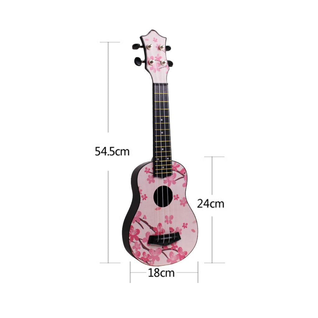 21inch 4Strings Ukulele Small Guitar for Kids Beginners Plum Petals