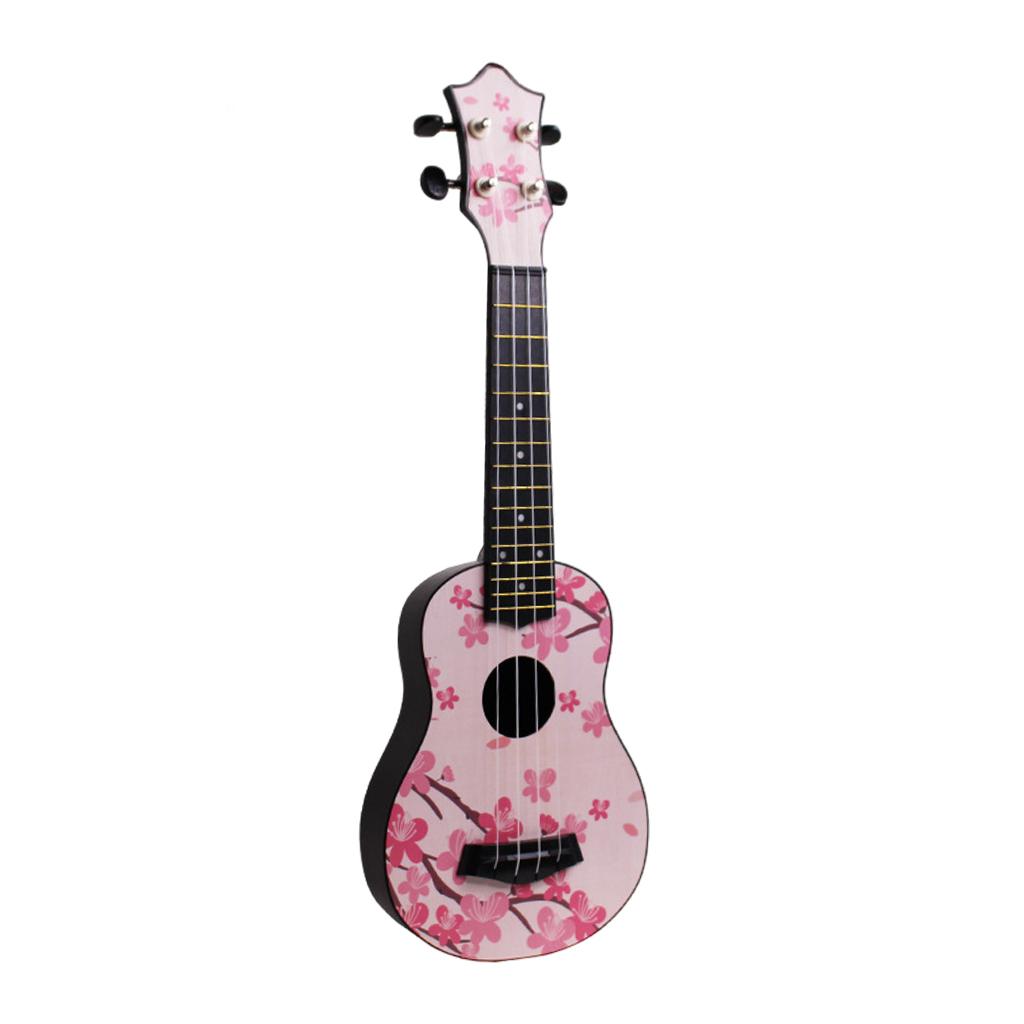 21inch 4Strings Ukulele Small Guitar for Kids Beginners Plum Petals