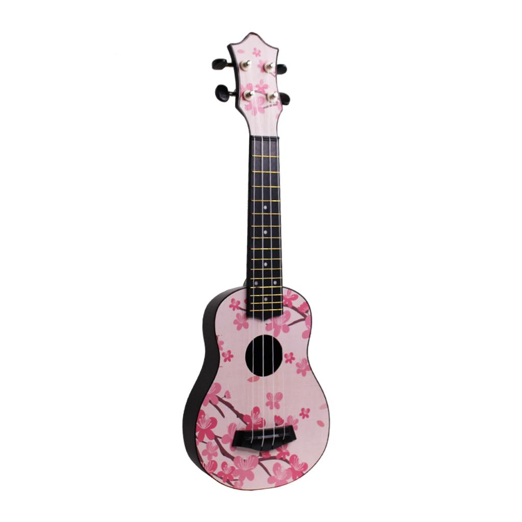 21inch 4Strings Ukulele Small Guitar for Kids Beginners Plum Petals
