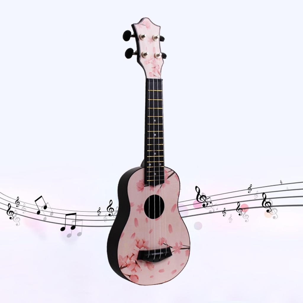21inch 4Strings Ukulele Small Guitar for Kids Beginners Sakura Petals