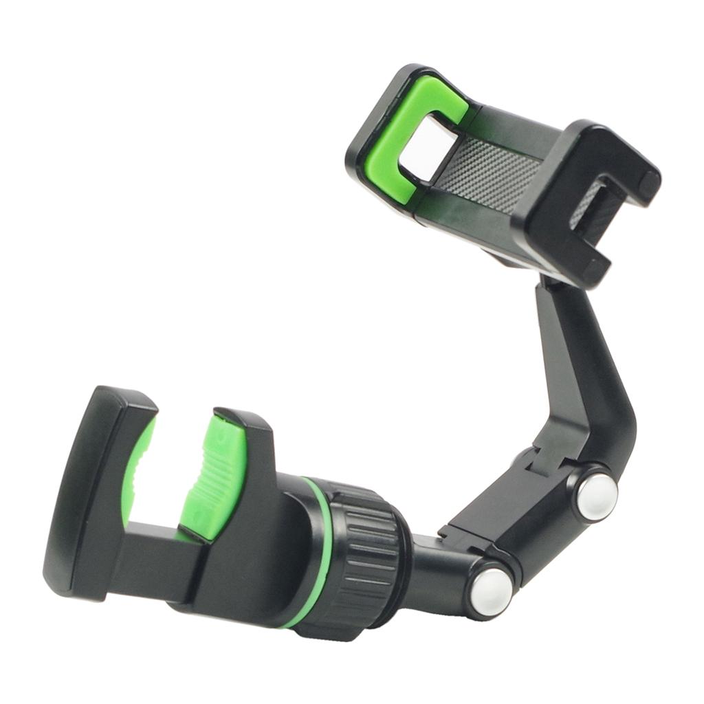 Guitar Phone Holder Mic Stand Mount for Guitar Lessons Tutorials Black Green