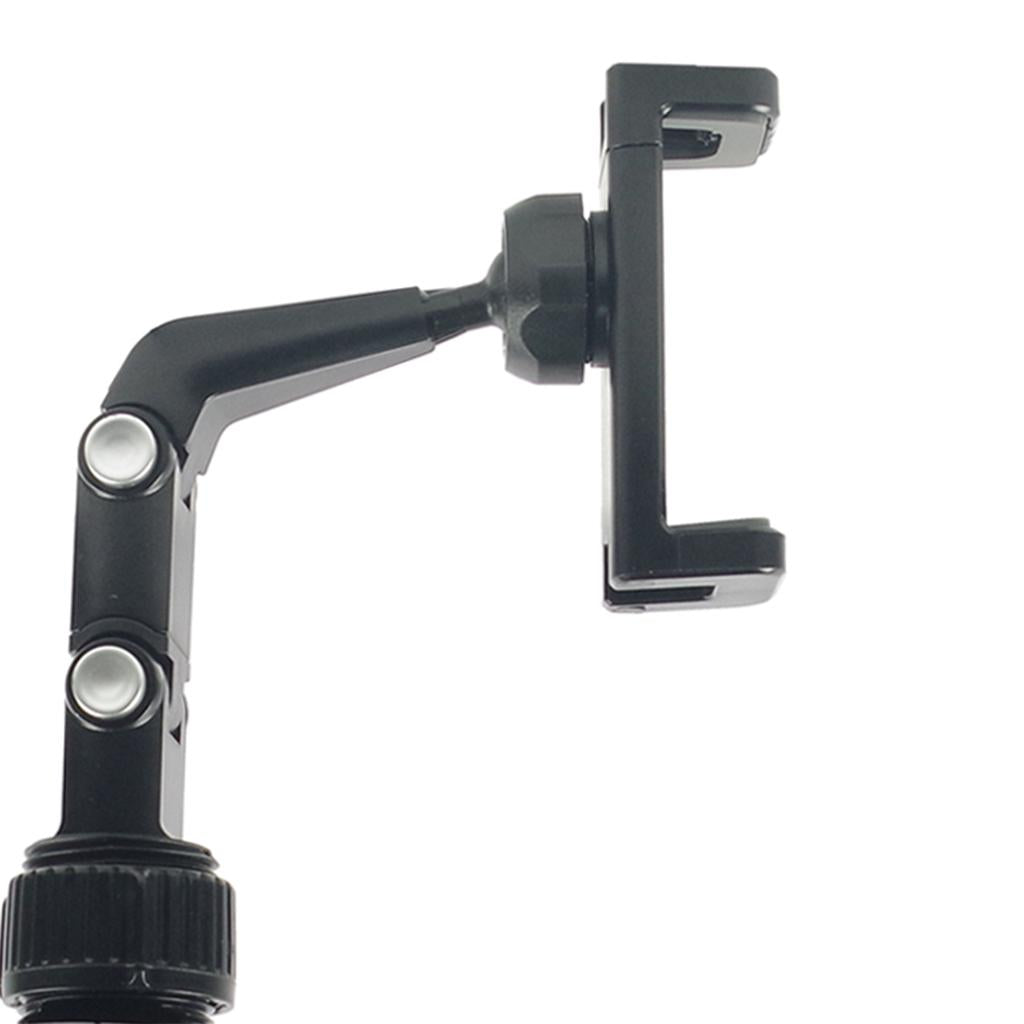 Guitar Phone Holder Mic Stand Mount for Guitar Lessons Tutorials Black Gray