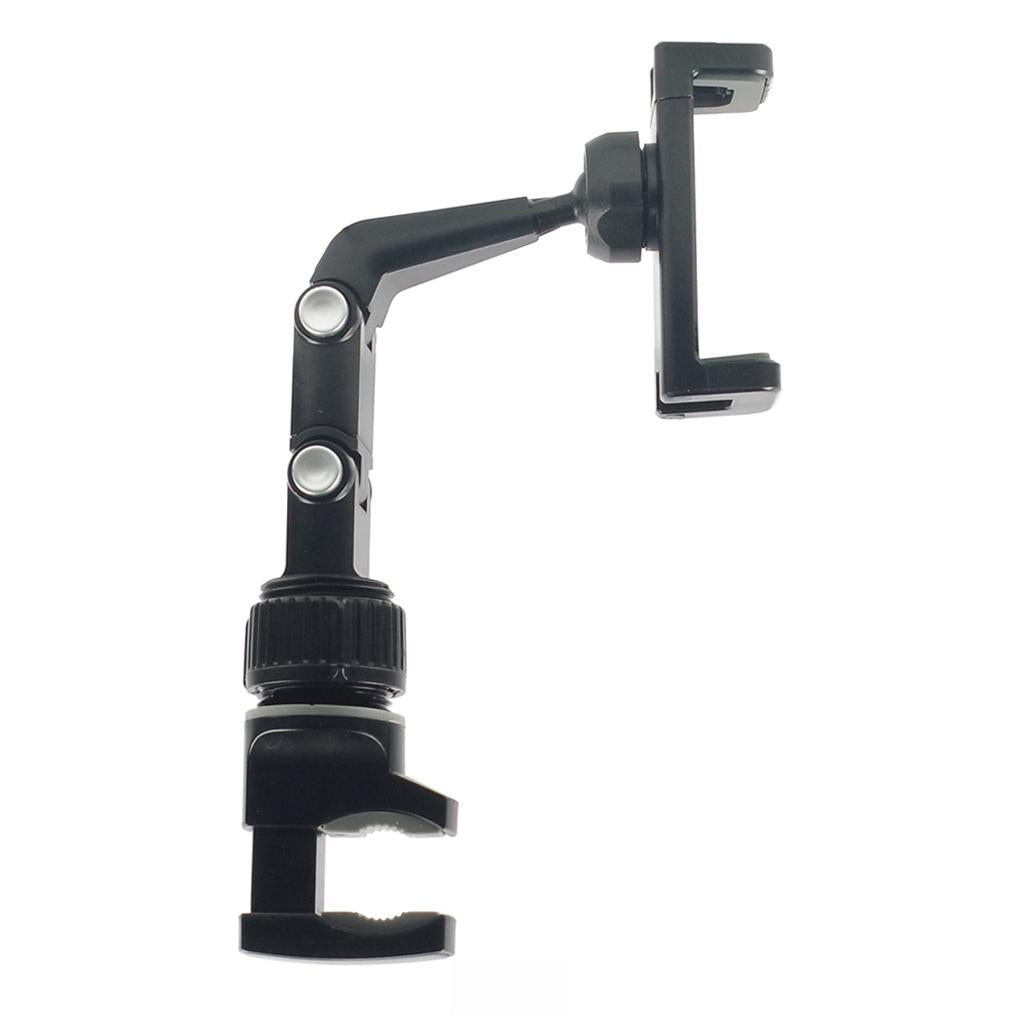 Guitar Phone Holder Mic Stand Mount for Guitar Lessons Tutorials Black Gray