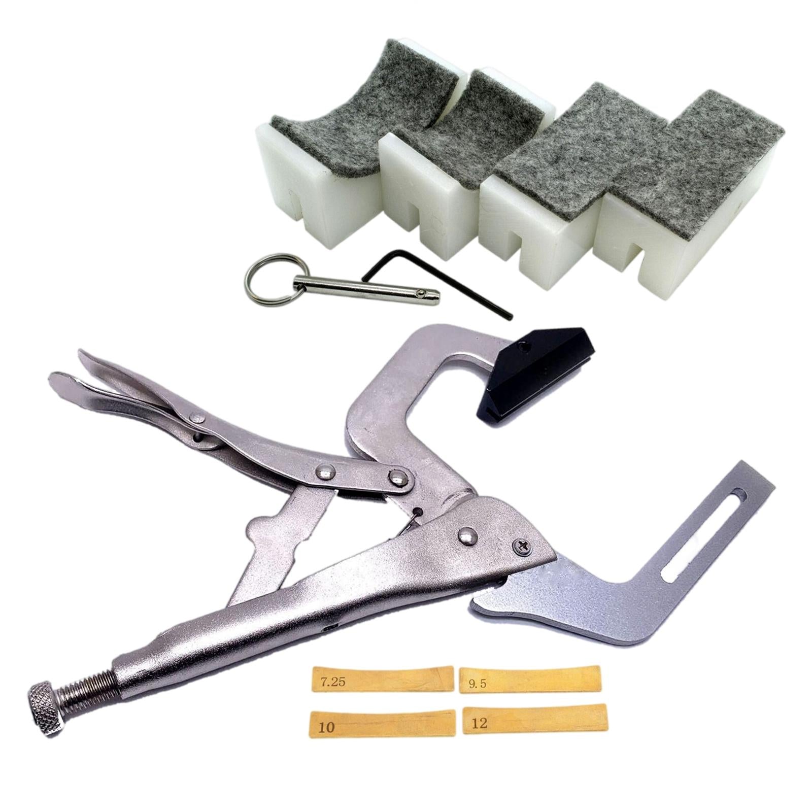 Hand Held Fret Press Guitar Repair Tool Luthier Fretting Tool for Bass 11pcs