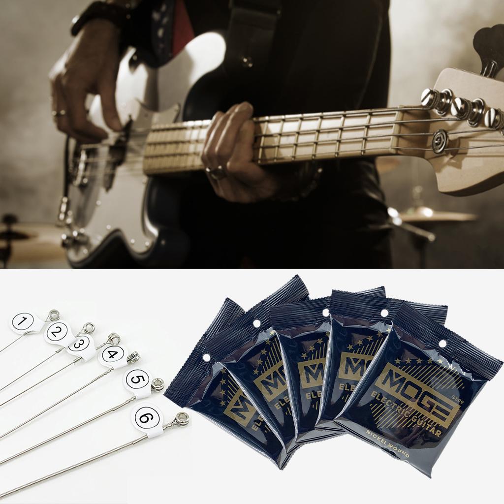 Electric Guitar Strings Wearable Sound Quality for Beginners Kids Adults GE09