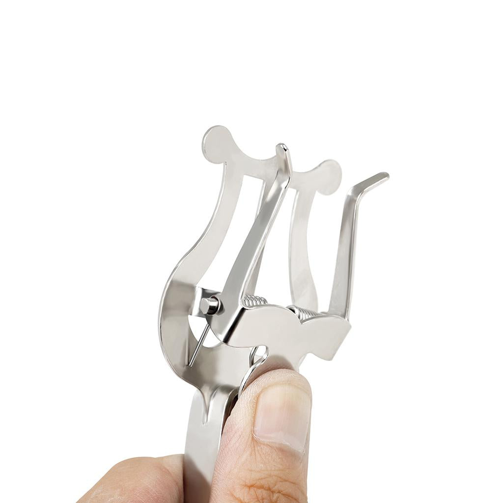 Durable Clarinet Lyre Sheet Music Clamp Stand Instrument Holder for Trombone