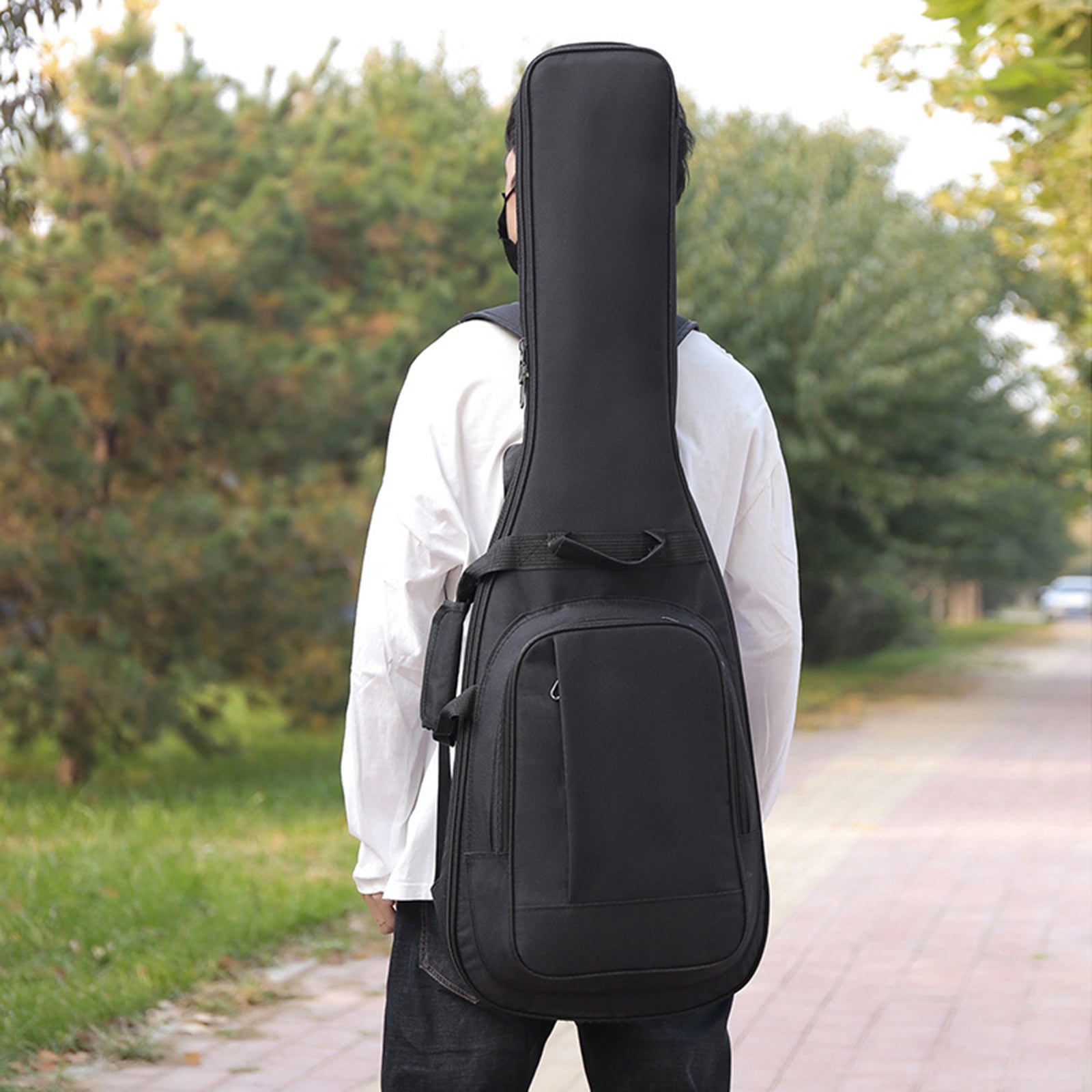 Gig Bag Thick Padding with Dual Adjustable Shoulder Strap Case Black guitar bag