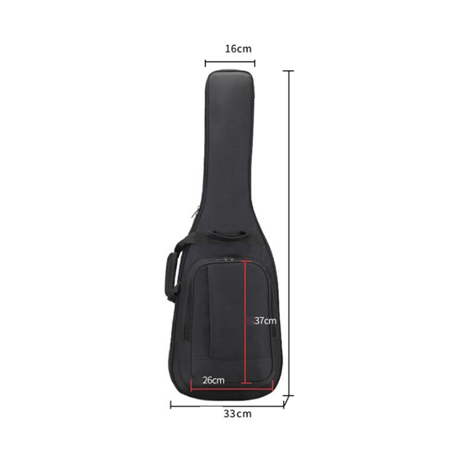 Gig Bag Thick Padding with Dual Adjustable Shoulder Strap Case Black guitar bag
