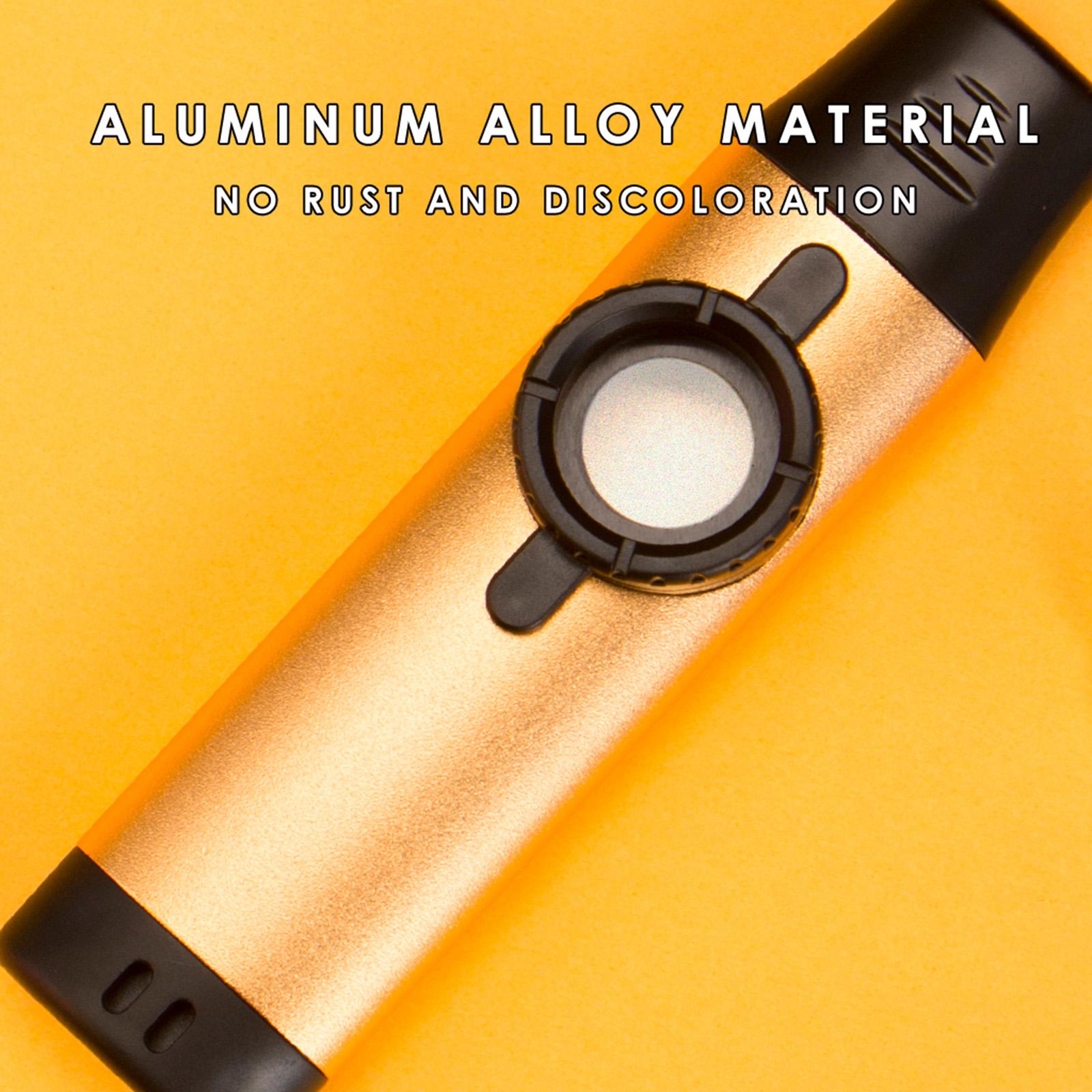 Aluminum Alloy Kazoo Flute Diaphragm Mouth for Piano Ukulele Musical Toys Gold